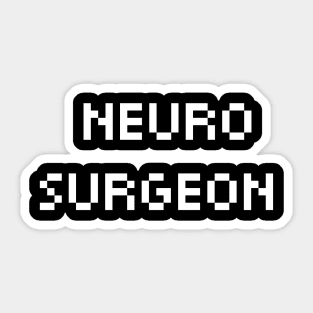 Pixelated Neuro Surgeon Sticker